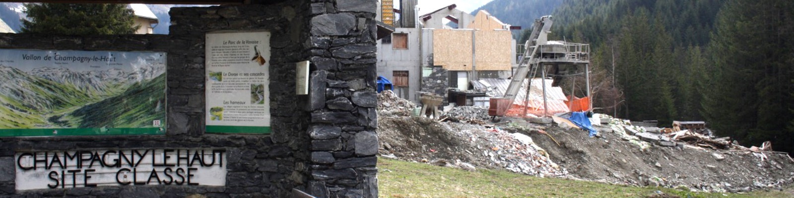 Travaux en site classé à Champagny 